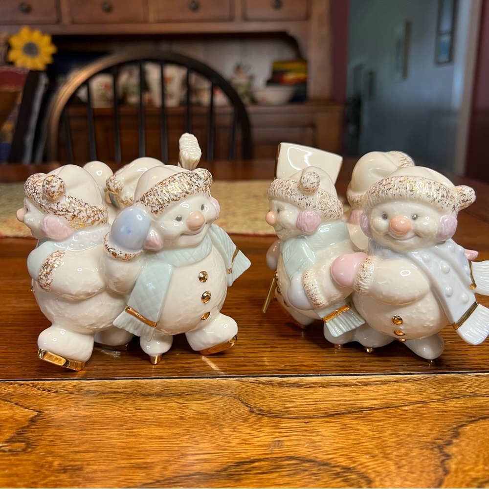 Lenox Skating by Candlelight candlesticks